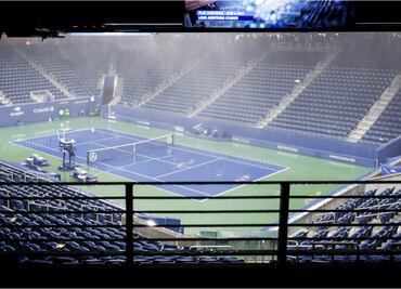 Fuertes lluvias de New York colapsan cancha del US Open