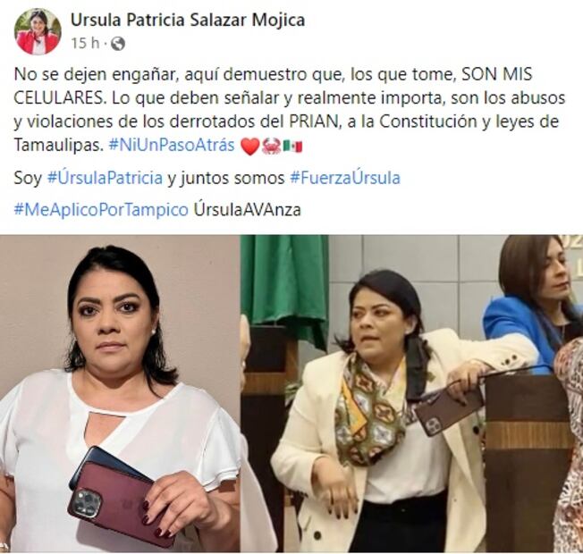 Acusan en video a sobrina de AMLO de robar celulares de un diputado; ella aclara con foto