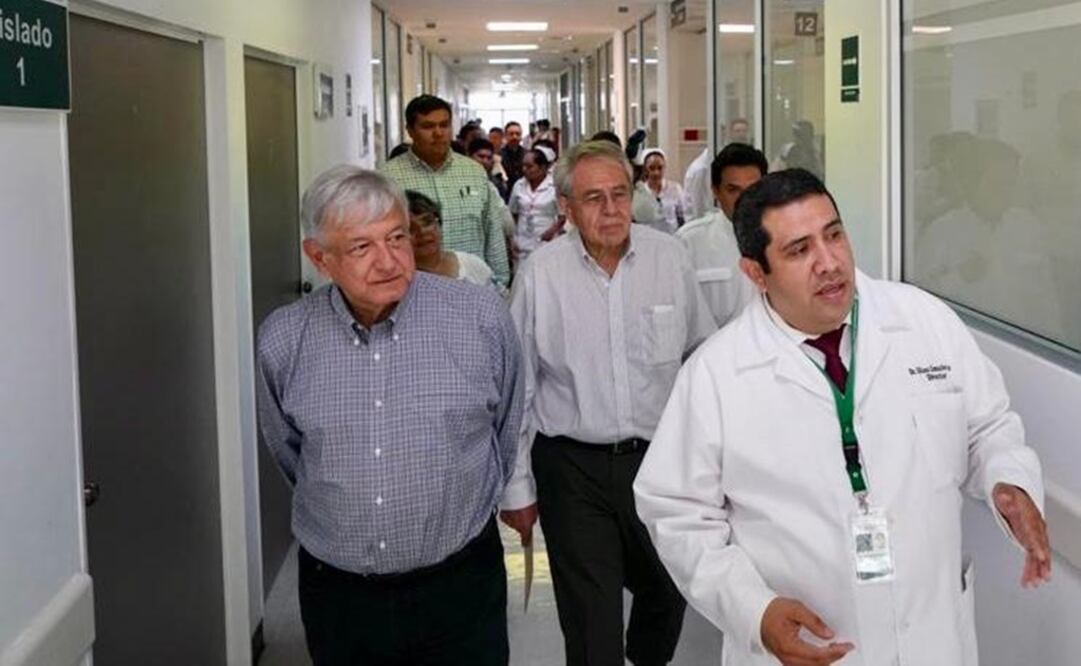Recorrido del presidente Andrés Manuel López Obrador en un hospital de Michoacán / Archivo. Presidencia