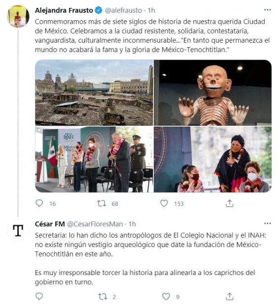 Coordinación de Memoria Histórica y Secretaría de Cultura capitalina difieren sobre la fundación de Tenochtitlan 