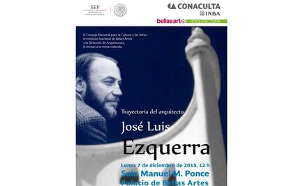 Bellas Artes festeja al arquitecto José Luis Ezquerra