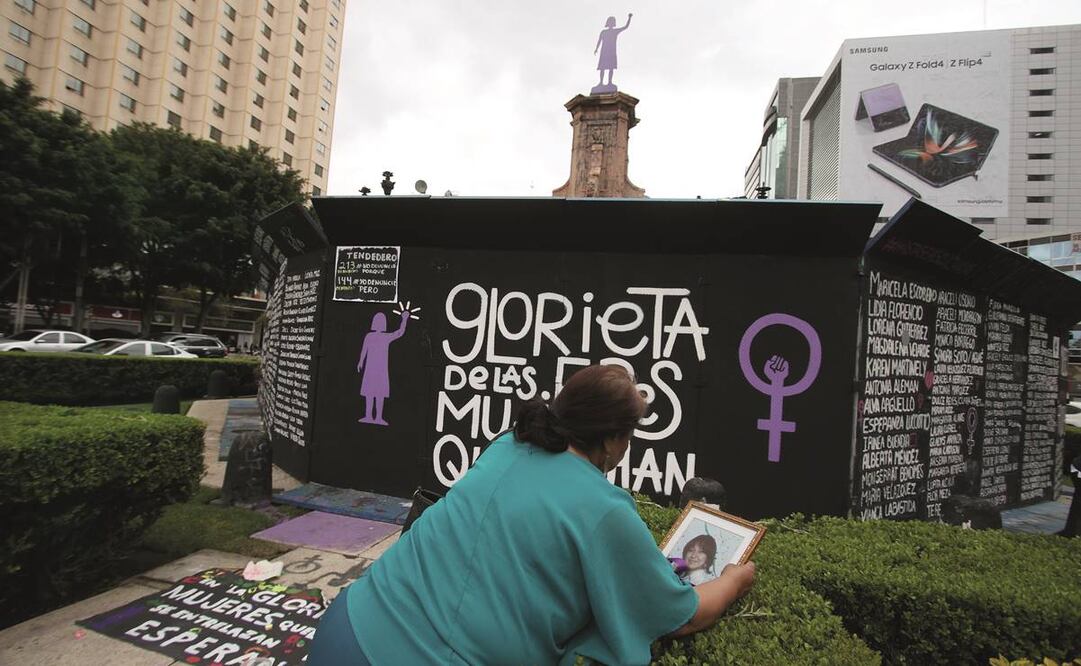 Actualmente, la mujer con el puño en alto ocupa el lugar de Cristóbal Colón sobre Paseo de la Reforma. Foto: Archivo EL UNIVERSAL