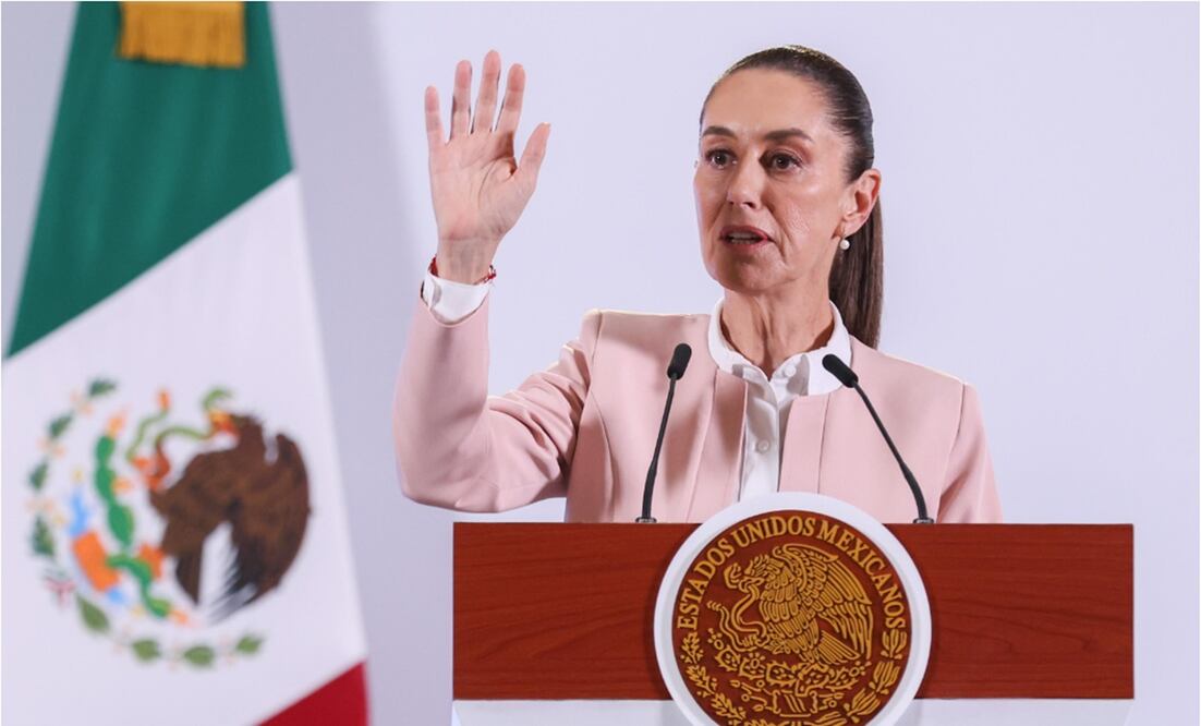 Claudia Sheinbaum expresó su respaldo a Rosario Piedra. Foto: Diego Simón Sánchez/EL UNIVERSAL