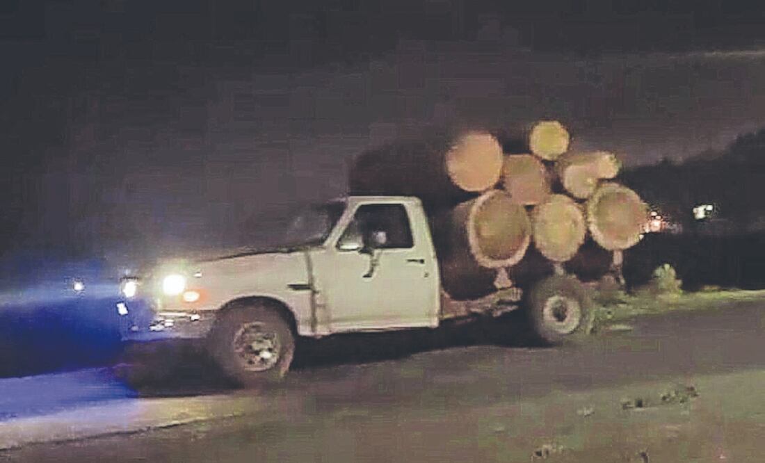 En la grabación se ve el traslado de madera talada ilegalmente. TOMADA DE VIDEO