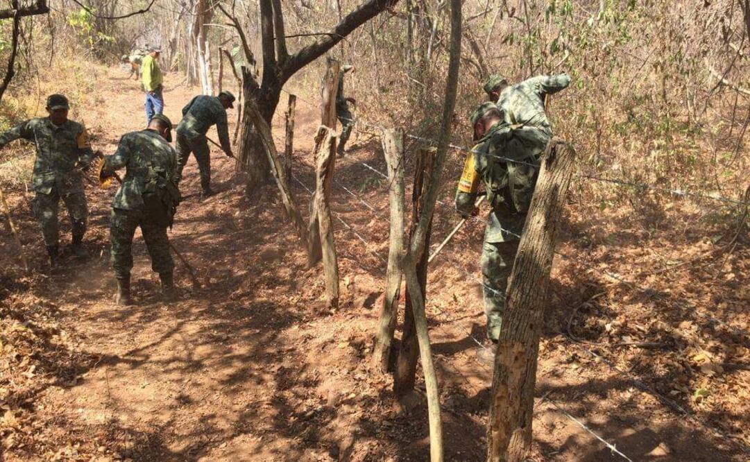 Incendio en el cerro de Machohua en Chilpancingo. Foto: Especial