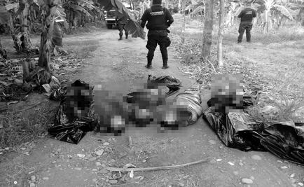 Arrojan cinco cuerpos en norte de Veracruz 