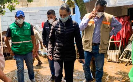 Sheinbaum visita zonas afectadas por lluvias en Tlalpan y Xochimilco