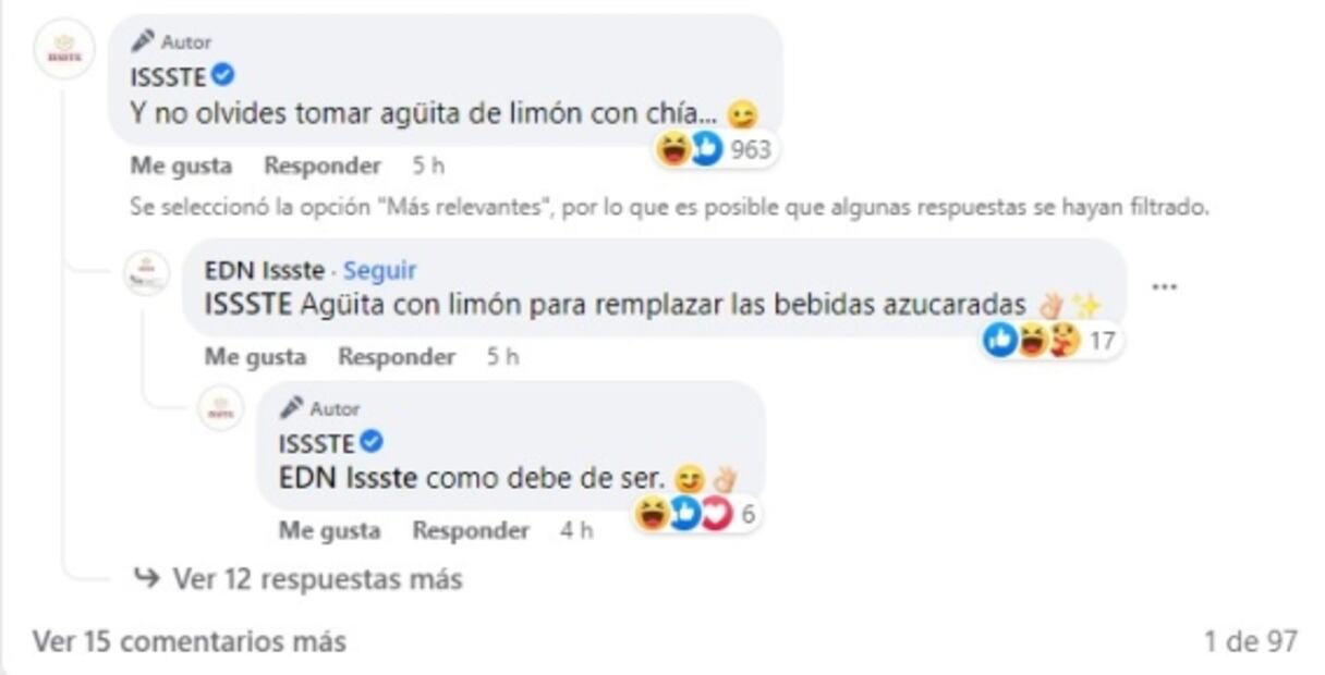 "No olvides tomar agüita de limón con chía": las recomendaciones del ISSSTE por canción de Shakira 