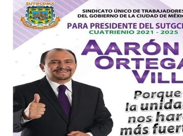 Eligen a Aarón Ortega Villa como nuevo presidente del SUTGCDMX