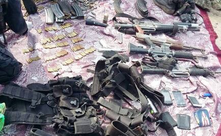 Aseguran arsenal y vehículo en Michoacán; hay 4 detenidos