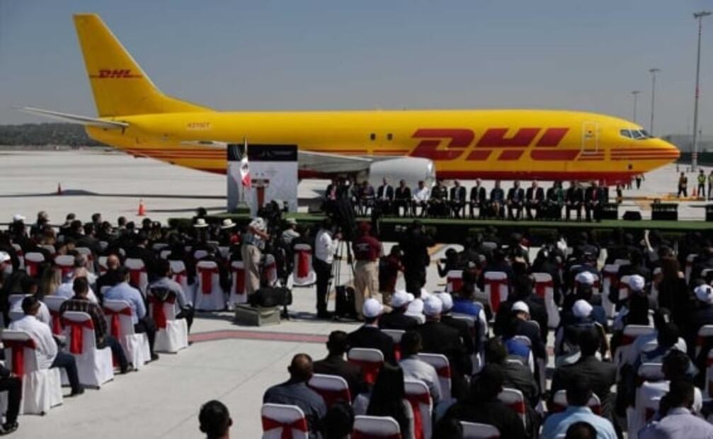 Llega al AIFA el primer vuelo de carga de la empresa DHL