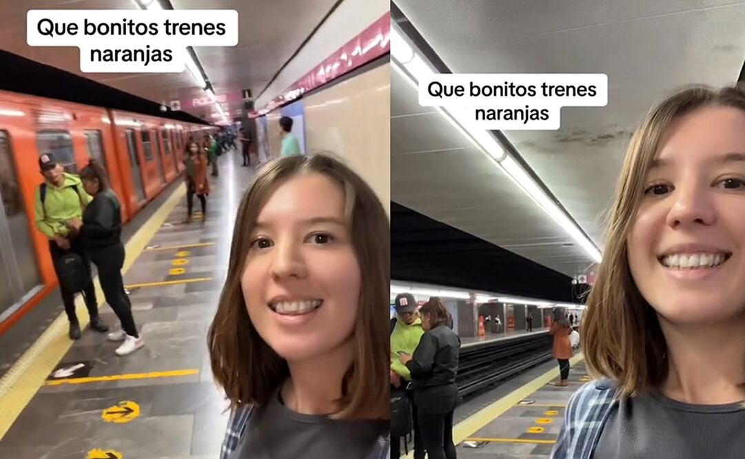 La influencer rusa se declaró fan del Metro de la CDMX. Foto: TikTok