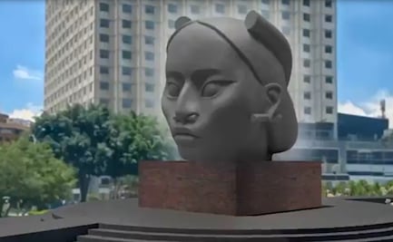Escultura de “Tlali” no es la definitiva, es un bosquejo, dice Sheinbaum