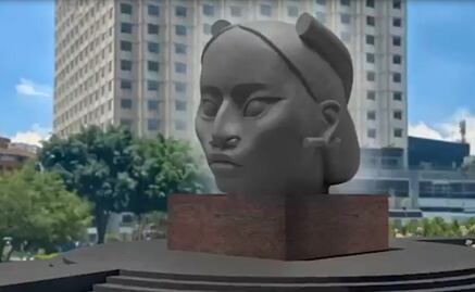 Escultura de “Tlali” no es la definitiva, es un bosquejo, dice Sheinbaum