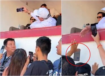 Salinas Pliego sufre descuido al tirar celular de fan en Plaza de Toros México; “mejor cómprese uno en Elektra”