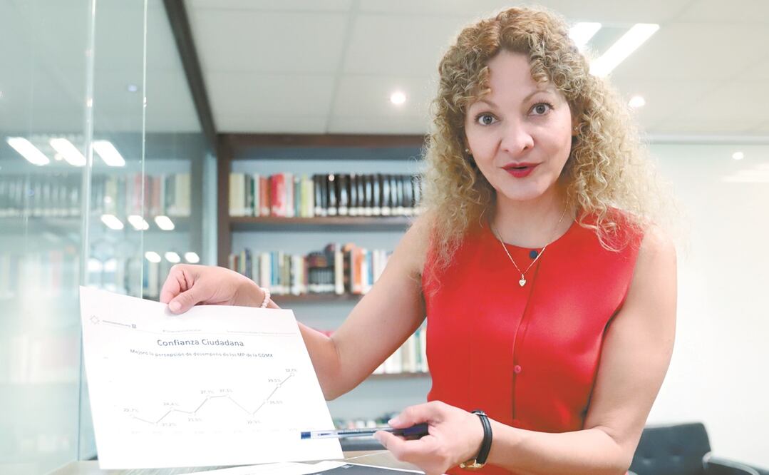 Mara Gómez, coordinadora del programa de Justicia de México Evalúa, expuso que la FGJ ha avanzado en la investigación de delitos relacionados con abuso sexual, violencia familiar y corrupción. Foto: BERENICE FREGOSO. EL UNIVERSAL