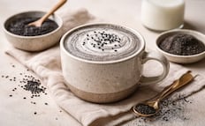 Qué es el black sesame latte y cómo se prepara