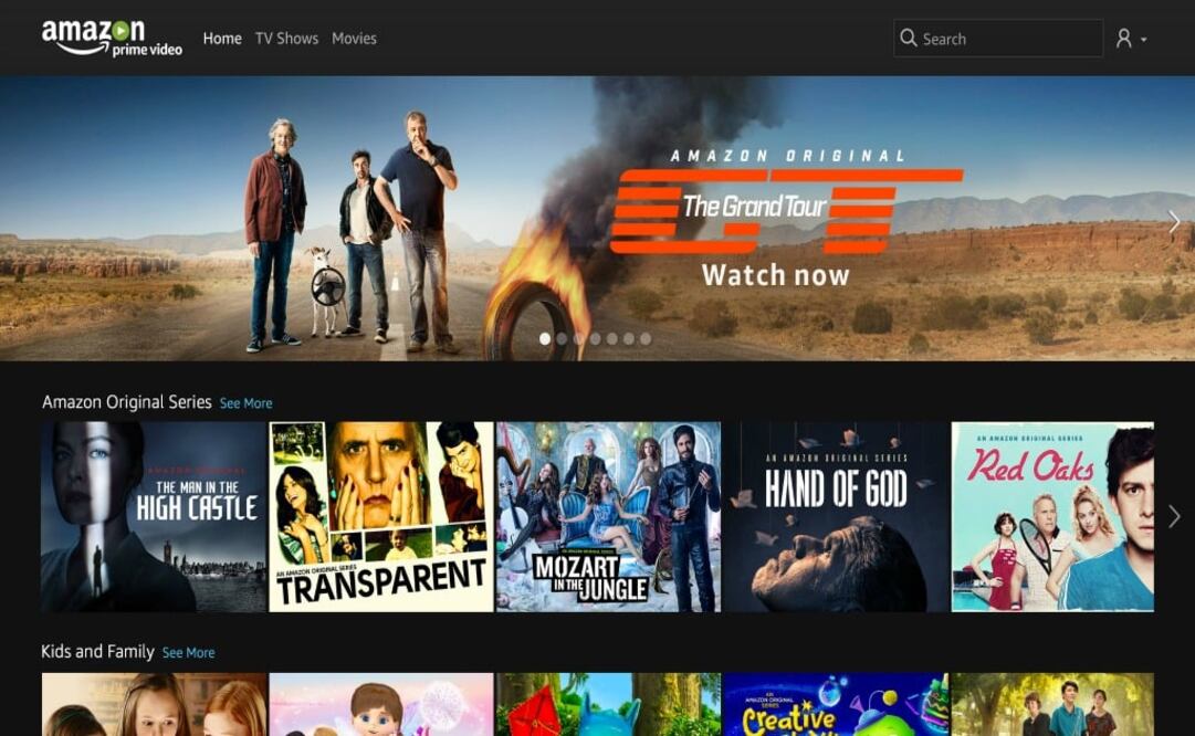 Series populares de Prime Video, como "The Grand Tour", "Transparent" y "The Man in the High Castle", estarán en las suscripciones premium de 19 países