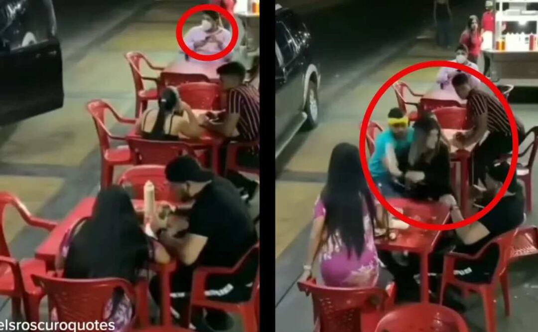 Viral: Mujer descubre a esposo infiel en puesto de comida y lo confronta 