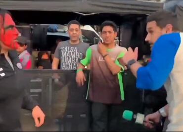 ¿Montaje? Aseguran que el pleito entre un luchador y el conductor Adrián Marcelo estaba planeado