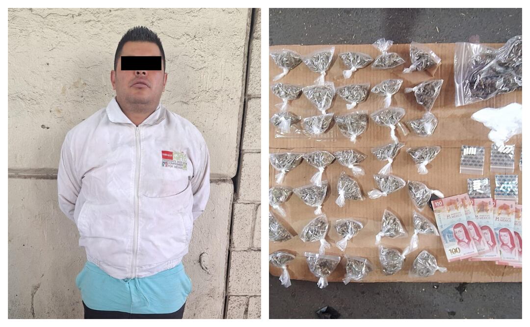 Detienen a "El Chemo" en Azcapotzalco; integrante del grupo delictivo "El 20". Foto: Especial