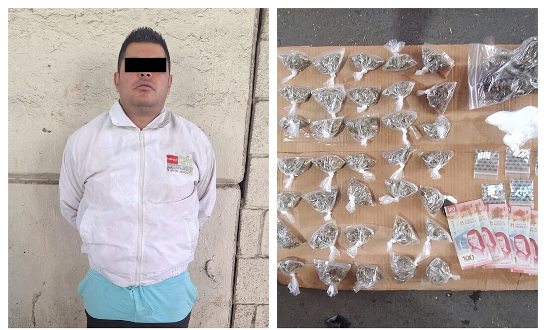 Detienen a "El Chemo" en Azcapotzalco; integrante del grupo delictivo "El 20". Foto: Especial