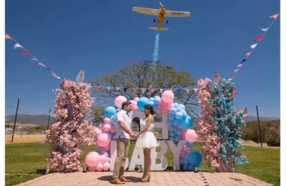 Con avioneta y fiesta ostentosa, alcalde en Chiapas, anuncia que su esposa espera un niño FOTOS y VIDEO 