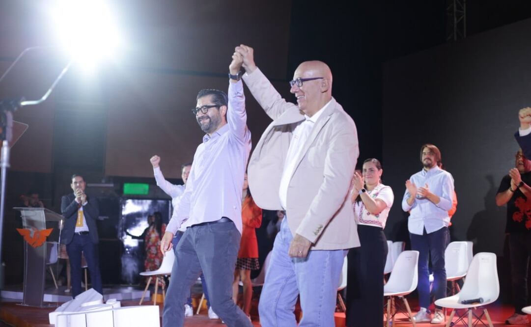 En la convención, Mario Delgado rechazó una alianza de MC con otros institutos políticos. Foto: Especial