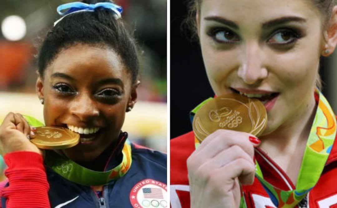 Juegos Olímpicos París 2024: ¿Por qué los atletas muerden las medallas?. Foto: Captura de pantalla