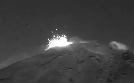 Registran explosión en el volcán Popocatépetl; genera columna de humo de 700 metros