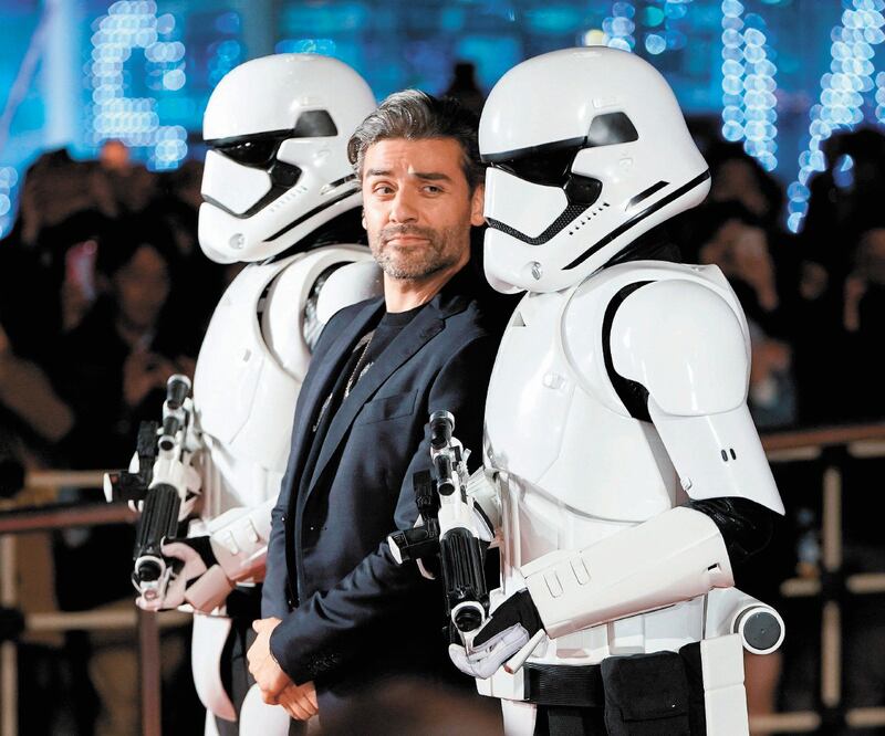 Oscar Isaac, quien interpreta a Poe Dameron, a su llegada al evento promocional de la cinta en Tokio. LUCASFILM / DISNEY