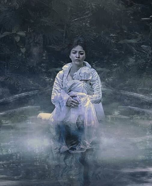 Cuatro horas para caracterizar a Zamia Fadiño como "La Llorona"