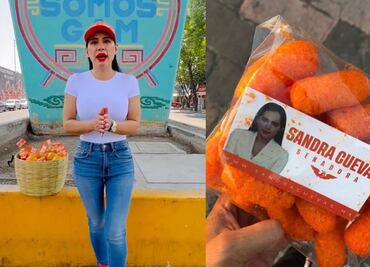 Cheetos con imagen de Sandra Cuevas causa burlas en redes sociales