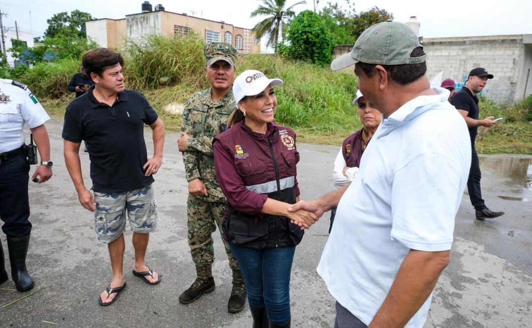 La gobernadora de Quintana Roo estuvo pendiente del cono de aproximación, a través del monitoreo y los reportes de CONAGUA, que oportunamente informó cuando “Sara” se degradó a depresión tropical este 17 de noviembre de 2024. Foto: Especial/El Universal