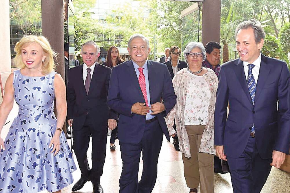 Diálogo entre AMLO y Claudio X. González