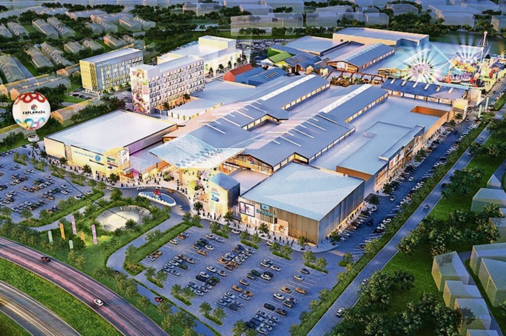 El centro comercial Explanada Puebla, en Cholula, contará con una feria, cent ro de espectáculos, escuelas, restaurantes al aire libre, un hotel y 160 tiendas (CORTESÍA GICSA)
