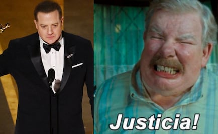 Brendan Fraser se lleva su primer Premio Oscar y se desatan los memes