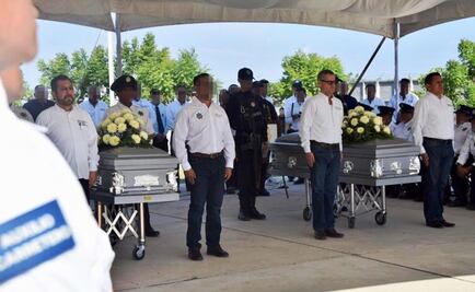 Despiden con honores a policías estatales en Tamaulipas