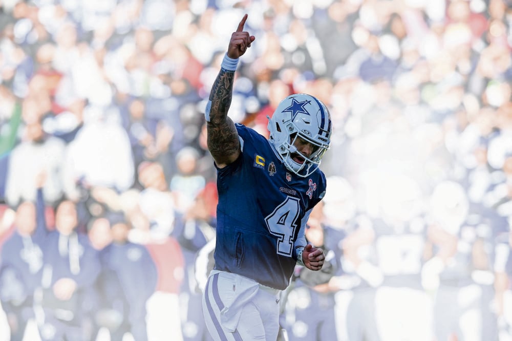 Dak Prescott lanzó para 307 yardas y dos anotaciones. Foto: Greg Fiume / AFP