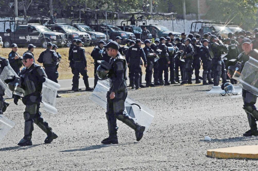 Despliegue policiaco. La Policía Federal mantiene unos mil elementos para realizar el trabajo de seguridad a la población. (ARCHIVO EL UNIVERSAL)