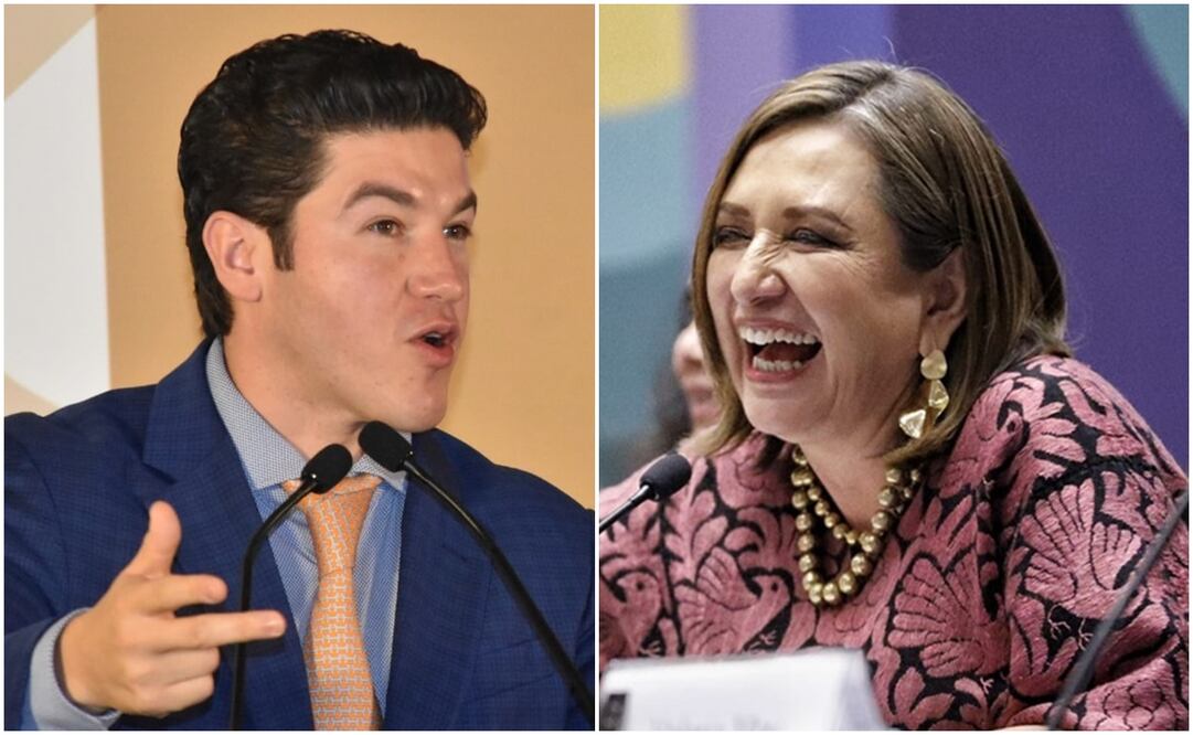 A la izquierda Samuel Garcia y a la derecha Xóchitl Gálvez. Foto: EL UNIVERSAL