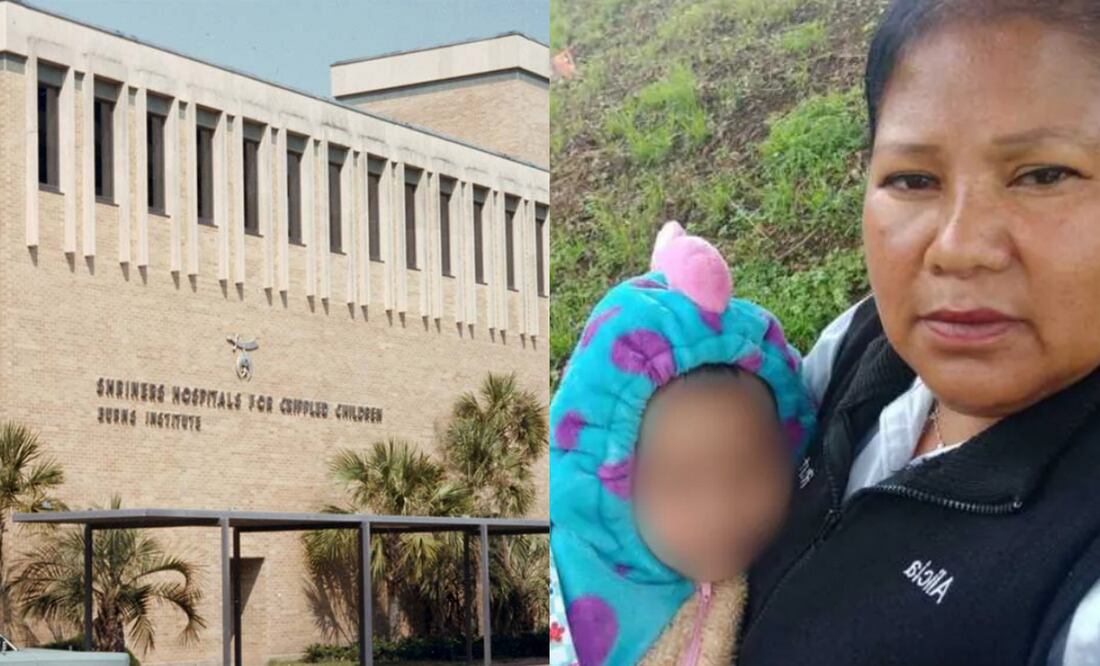 Trasladan a Jazlyn Azulet, menor de años quemada en explosión de pipa de gas, a hospital de Texas (15/09/2025). Foto:  Shriners Hospital / Archivo