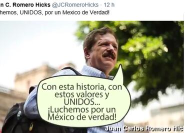 Romero Hicks llama a luchar por un México de verdad