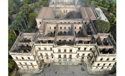 Restos de animales se pudrían tras incendio en Museo Nacional de Brasil