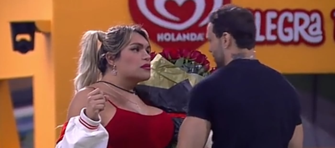 Wendy Guevara y Marlon Colmenarez durante la primera temporada de "La casa de los famosos México".
Foto: YouTube