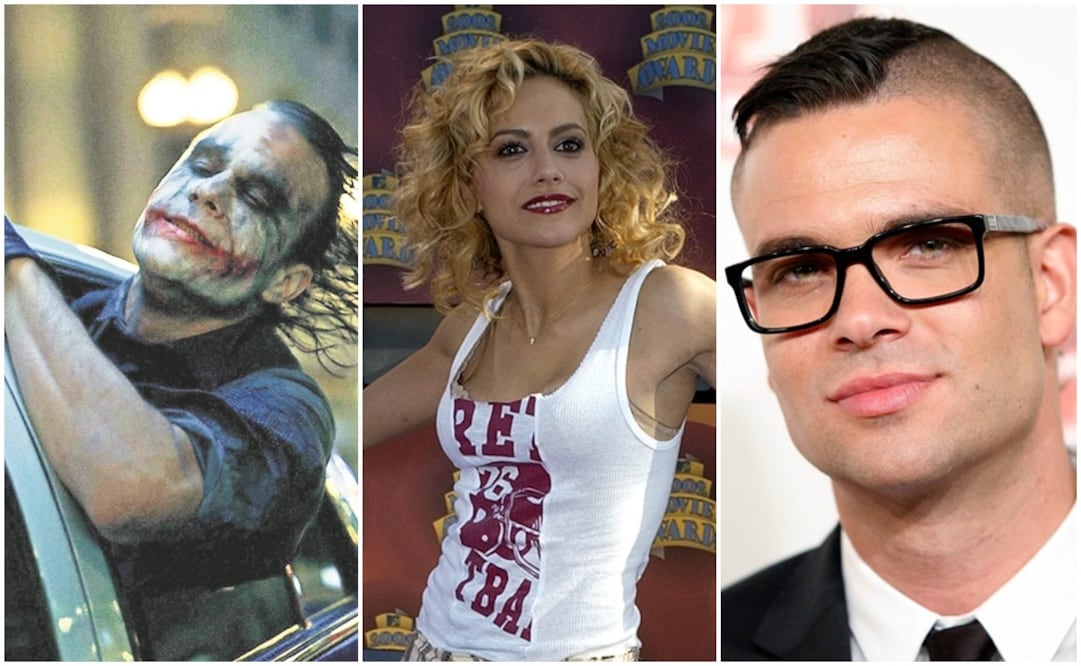 Heath Ledger, Brittany Murphy y Mark Salling. Fotos: Archivo
