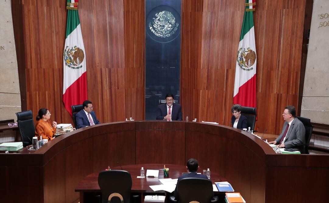 Sesión de la Sala Superior del Tribunal Electoral. Foto: Especial