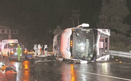 Niños, en shock y sin hablar tras volcadura en la México-Toluca