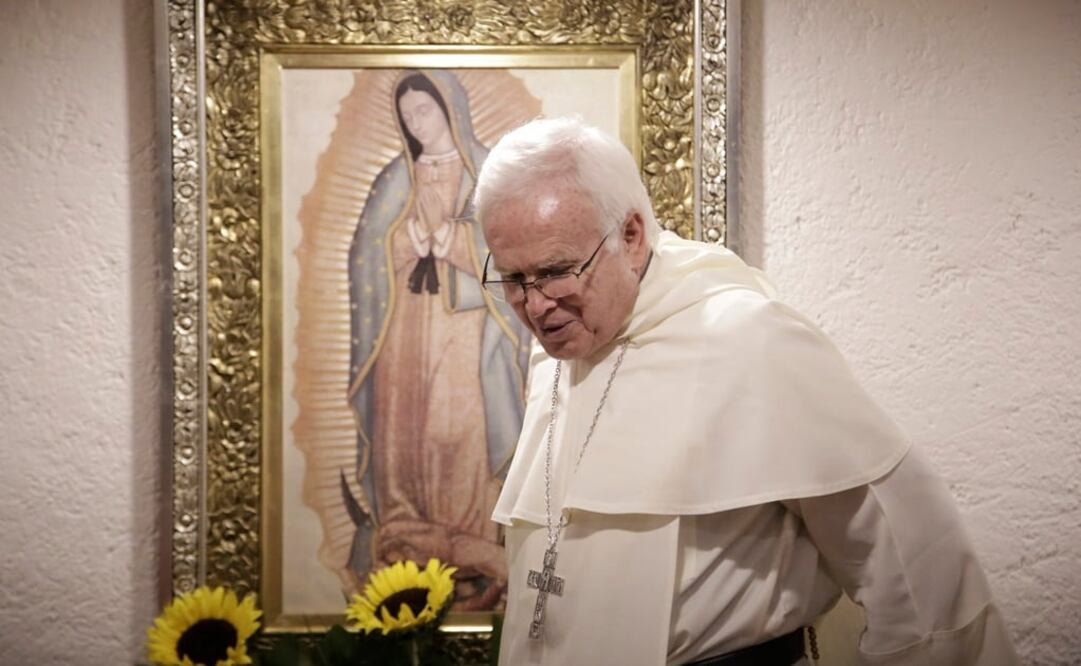 El obispo de Saltillo ofreció una conferencia tras encabezar la peregrinación anual para celebrar el aniversario 125 de la creación de esa diócesis. /Alejandra Leyva - EL UNIVERSAL