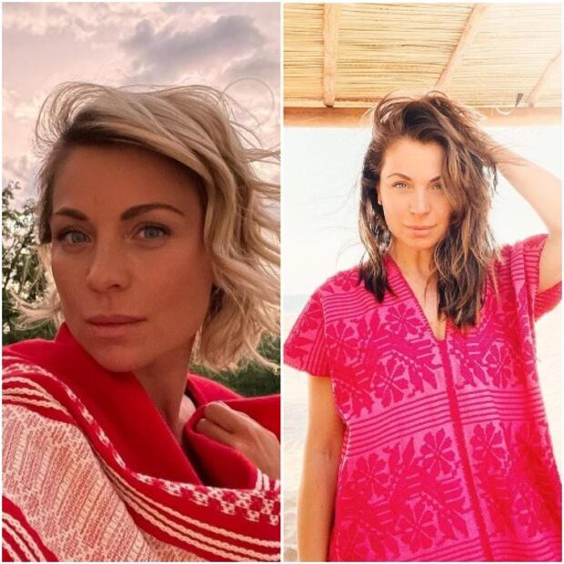 Ludwika Paleta enamora al lucir huipil largo ideal para el verano